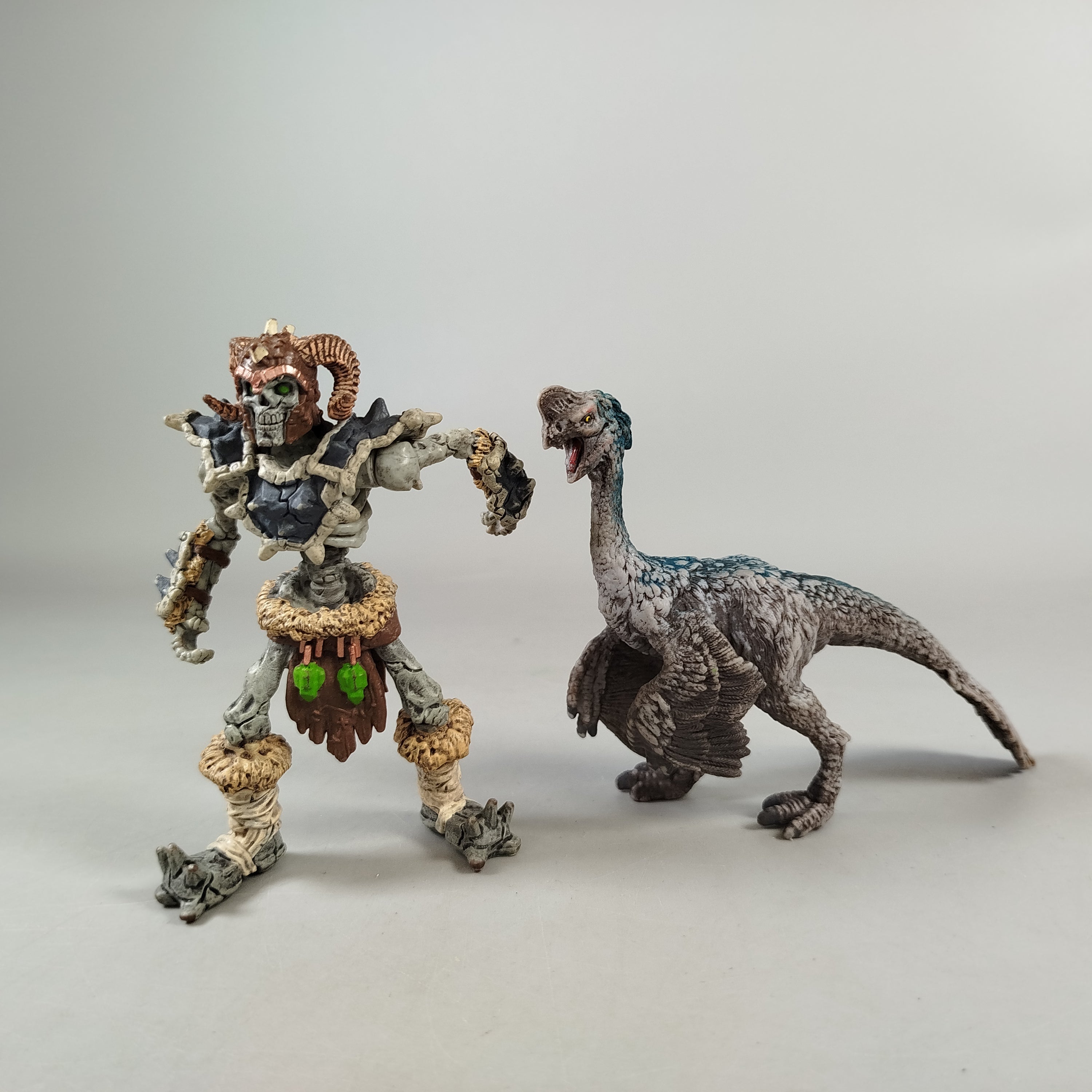 Schleich Figuren-Set – Skelettkrieger & Dinosaurier, ohne OVP